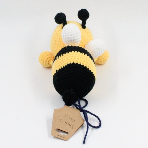 Handmade Crochet Acrylic Amigurumi Bumblebee - Picture 3 of 4